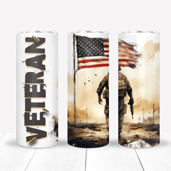 Veteran coffee mug gift set, thinking of you, gifts for him, thermos - Picture 1 of 5